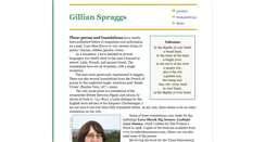 Desktop Screenshot of gillianspraggs.com
